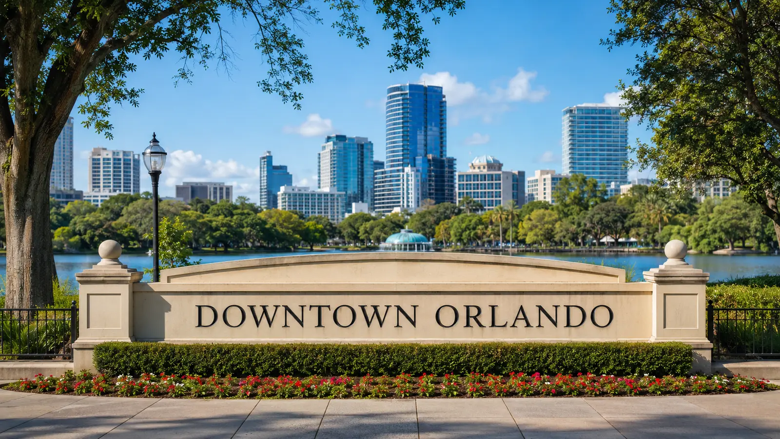 Downtown Orlando civic gateway